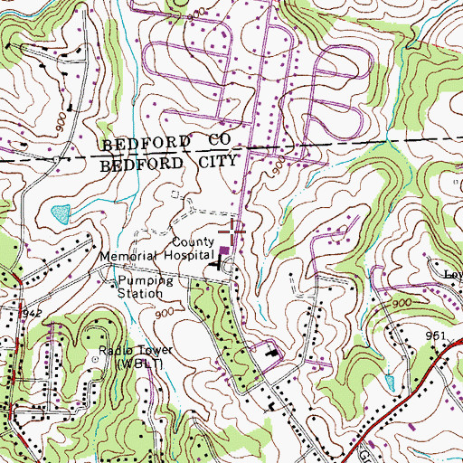 Topographic Map of Hospital Heliport, VA