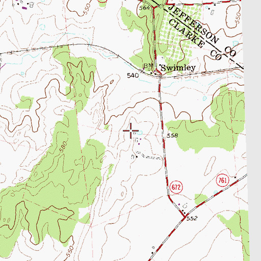 Topographic Map of High View Farm Airport, VA