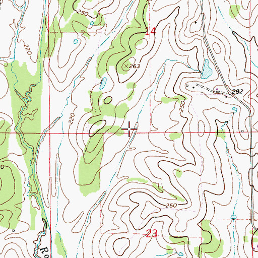 Topographic Map of Walkers Quarter (historical), AL