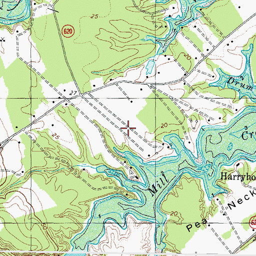 Topographic Map of Shivok Airport, VA
