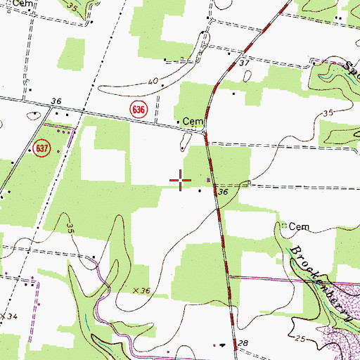Topographic Map of Eagles Nest Airport, VA