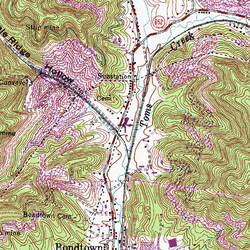 Topographic Map of Coeburn Heliport, VA