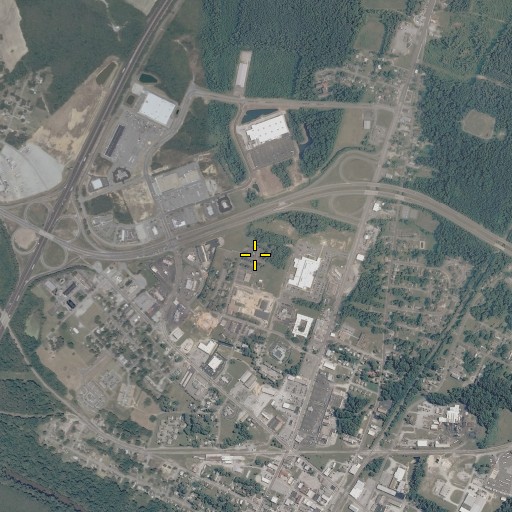 Aerial/Satellite Image of Greensville Memorial Hospital Heliport, VA