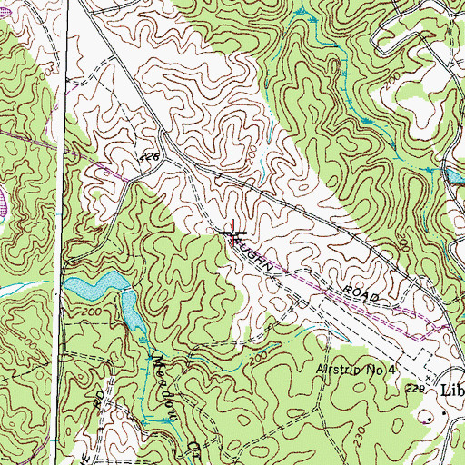 Topographic Map of Heth Army Heliport, VA