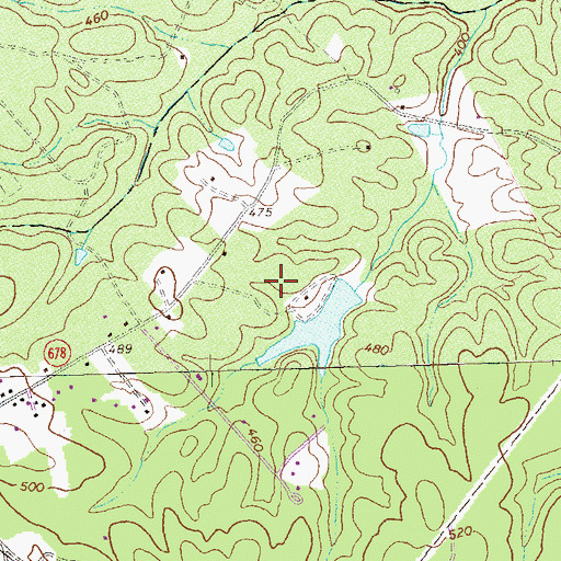 Topographic Map of Lous Airport (historical), VA