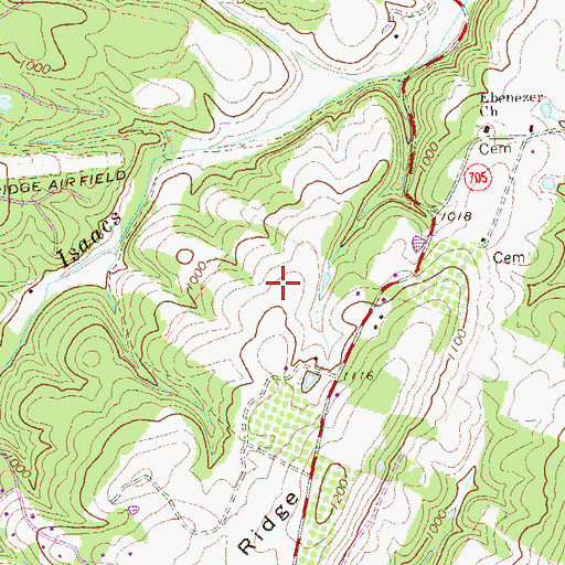 Topographic Map of Al's Field, VA