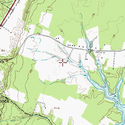 Topographic Map of Longbranch Airport, VA