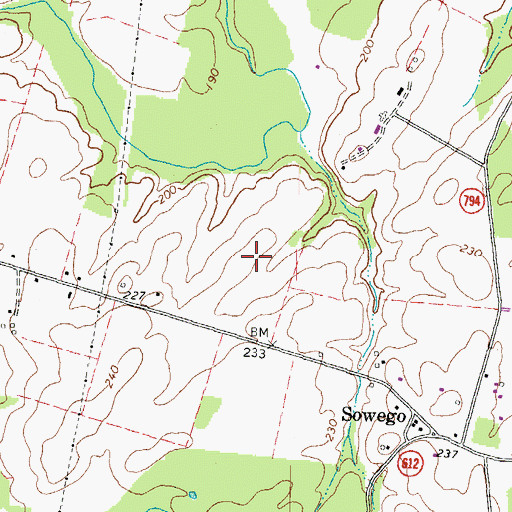 Topographic Map of Maples Field, VA