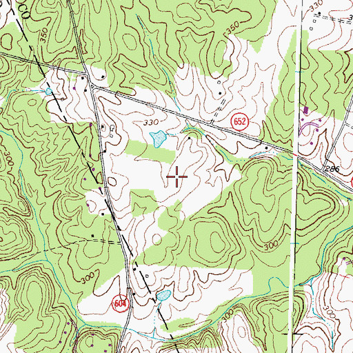 Topographic Map of Skyview Airport, VA