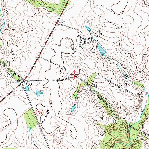 Topographic Map of Evergreen Heliport, VA
