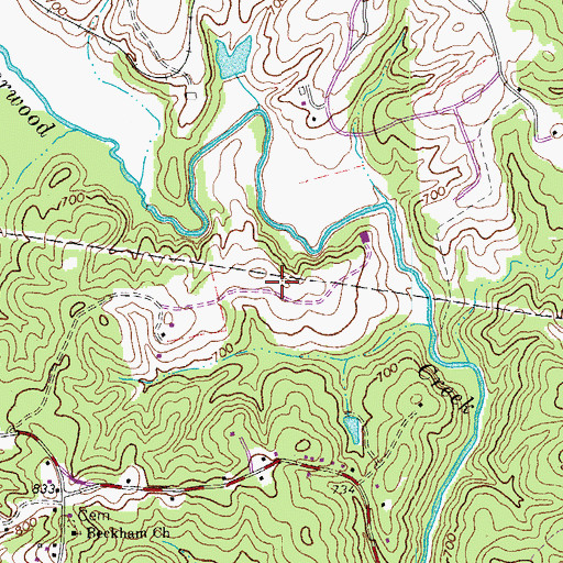 Topographic Map of Gravely Airport, VA