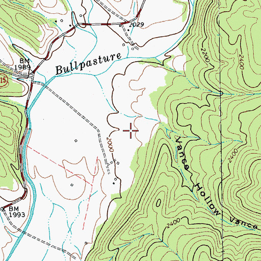 Topographic Map of Smith Field (historical), VA