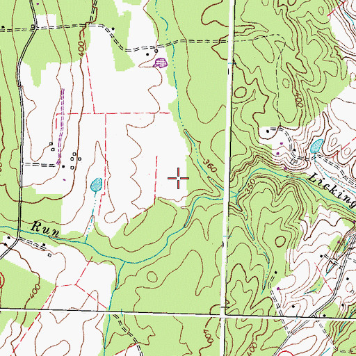 Topographic Map of Horse Feathers Airport, VA