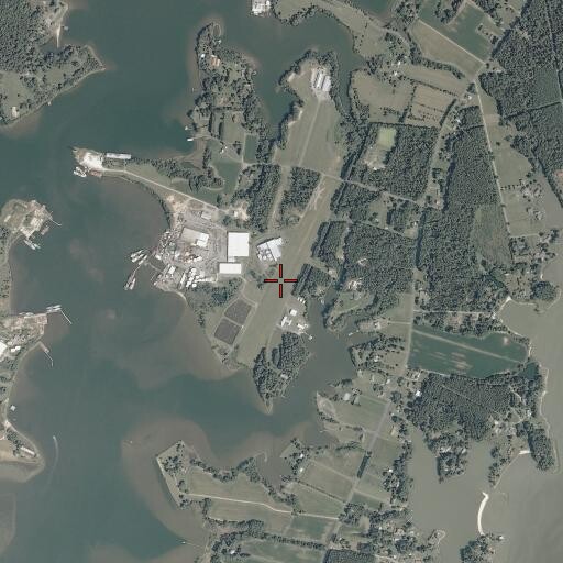 Aerial/Satellite Image of Reedville Airport, VA