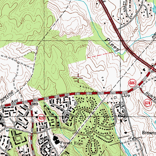 Topographic Map of Crippens Heliport, VA