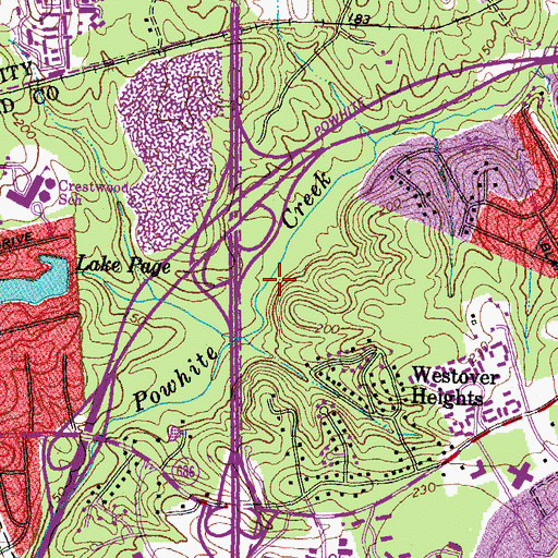 Topographic Map of Chippenham Hospital Heliport, VA