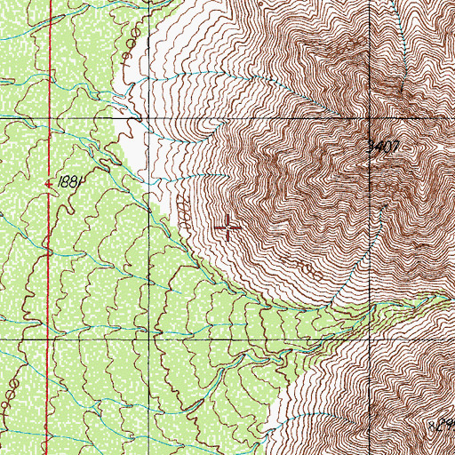 Topographic Map of Rotary Park, AZ