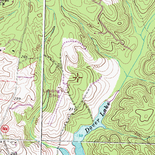 Topographic Map of Sabot Airport, VA