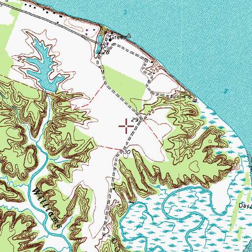 Topographic Map of Aberdeen Field, VA