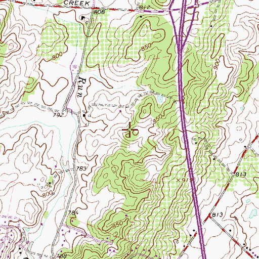 Topographic Map of Smith Heliport, VA