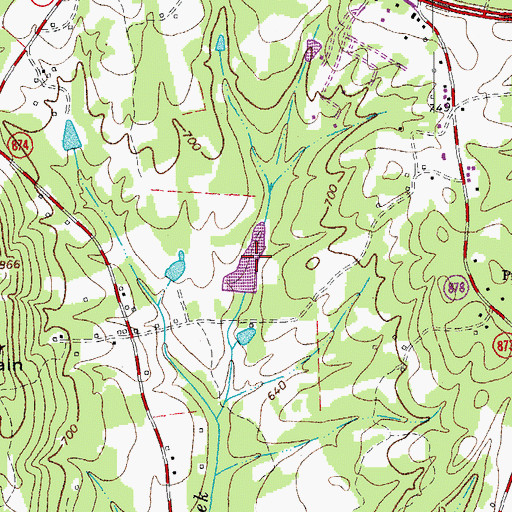 Topographic Map of Moore Dam, VA
