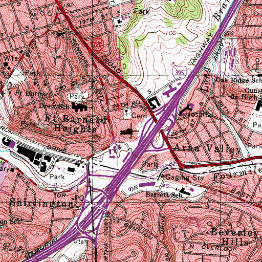 Topographic Map of Eads Carrier Annex Post Office, VA