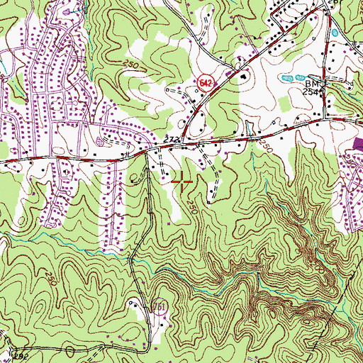 Topographic Map of WRFS-AM (Garrisonville), VA