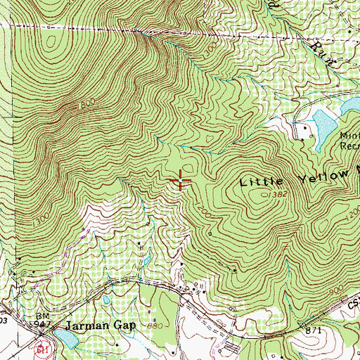 Topographic Map of WCYK-FM (Crozet), VA