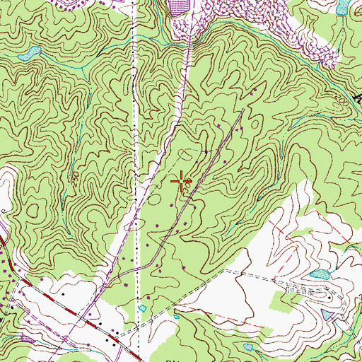 Topographic Map of WJYJ-FM (Fredericksburg), VA