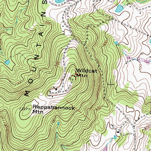 Topographic Map of WMJR-FM (Warrenton), VA