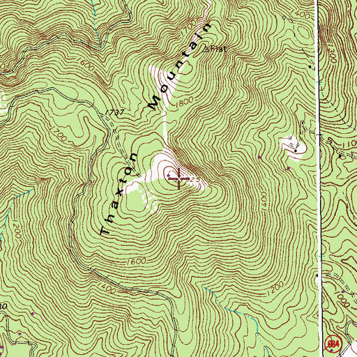 Topographic Map of WSET-TV (Lynchburg), VA