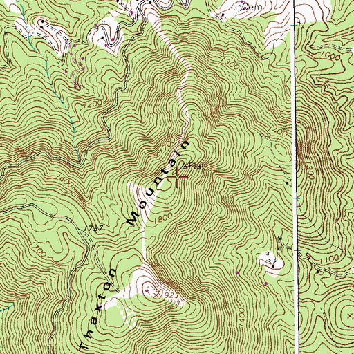 Topographic Map of WJPR-TV (Lynchburg), VA