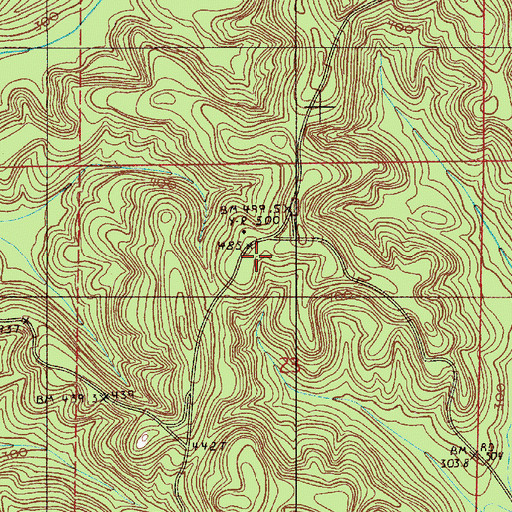 Topographic Map of Welcome School (historical), AL
