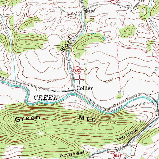Topographic Map of Collier, VA