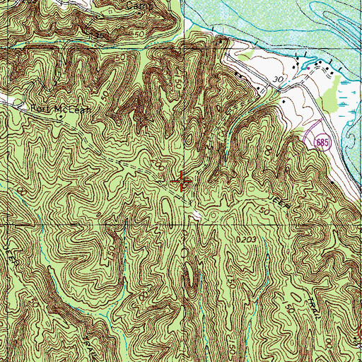 Topographic Map of Fort McLean (historical), VA