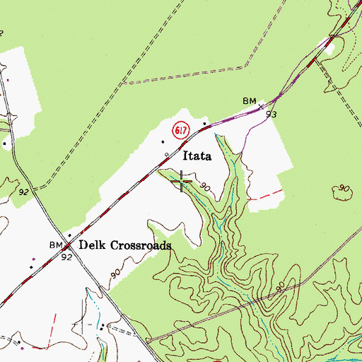 Topographic Map of Itata, VA