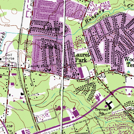 Topographic Map of Laurel Park, VA
