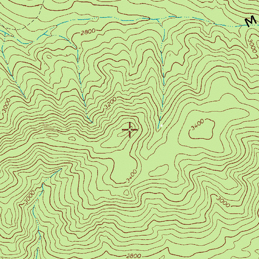 Topographic Map of Lick Mountain, VA