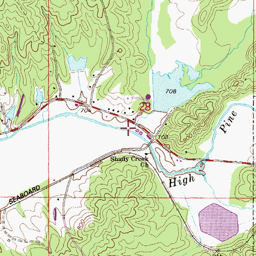 Topographic Map of Jones Creek, AL