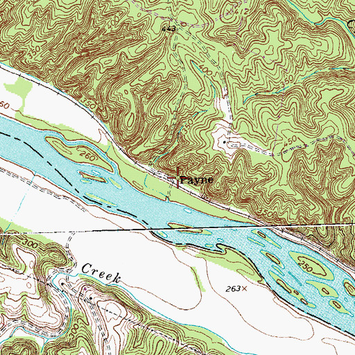 Topographic Map of Payne, VA