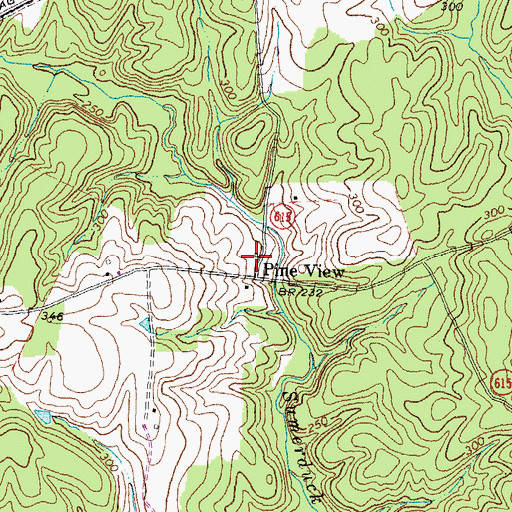 Topographic Map of Pine View, VA