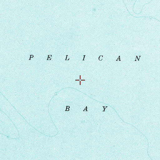 Topographic Map of Pelican Bay, AL