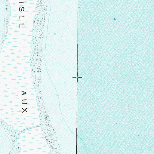 Topographic Map of Portersville Bay, AL