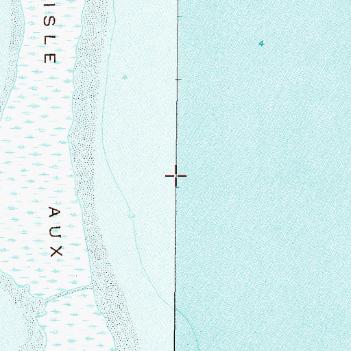 Topographic Map of Portersville Bay, AL