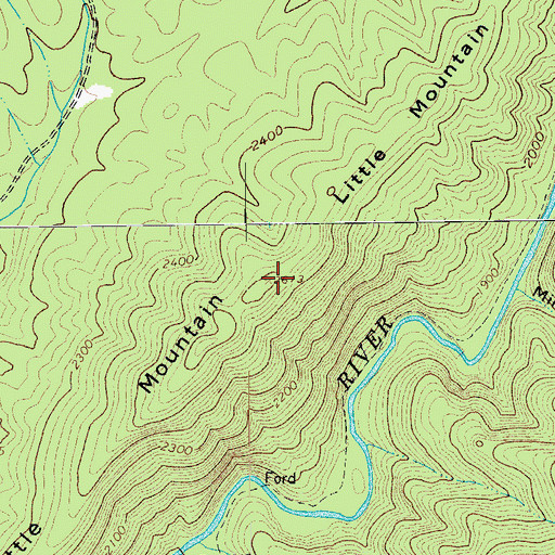 Topographic Map of Little Mountain, VA