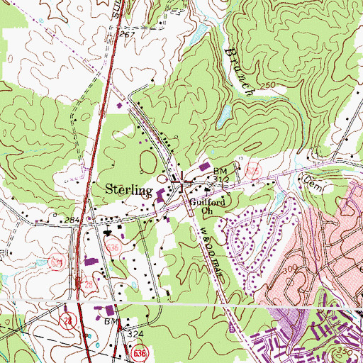 Topographic Map of Sterling, VA