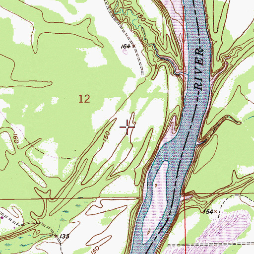 Topographic Map of Koasati (historical), AL