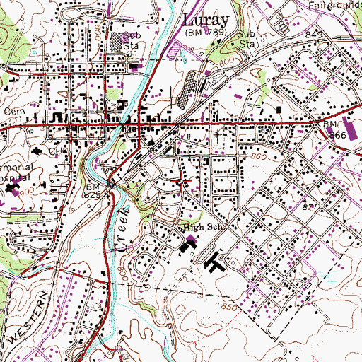 Topographic Map of Christ Episcopal Church, VA