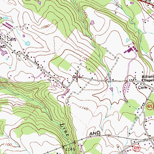 Topographic Map of Nauman School (historical), VA