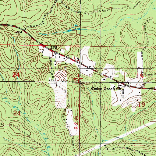 Topographic Map of Boykin State Wildlife Management Area, AL
